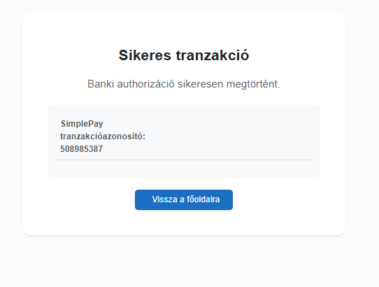 Fizetési oldal